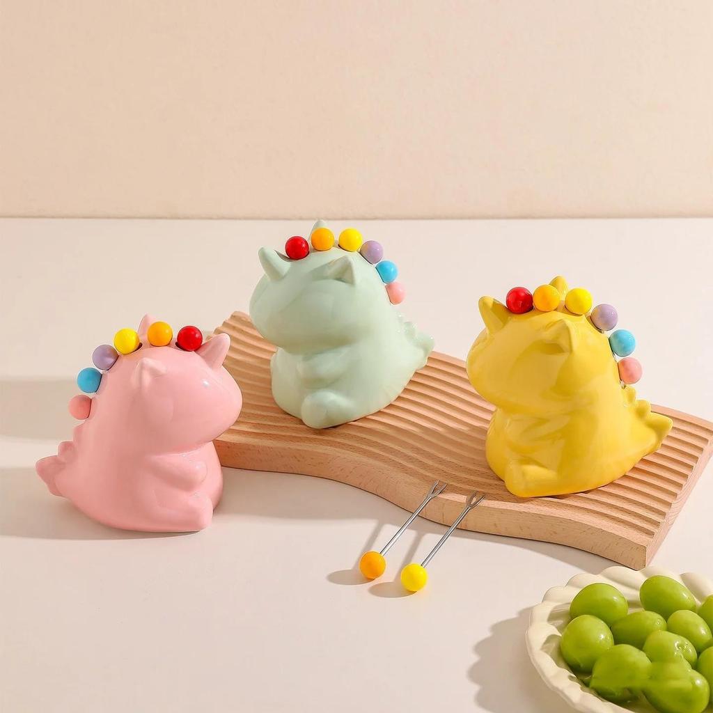 Cute Unicorn Fruit Fork White Whale Fountain Fruit Fork Set Creative Stainless Steel Fruit Fork Coffee Tea Dessert Fork Gift