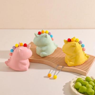 Mignon Fourchette à Fruits Licorne Baleine Blanche Fontaine Ensemble de Fourchettes à Fruits Créative Acier Inoxydable Fourchette à Fruits Café Thé Dessert Fourchette Cadeau