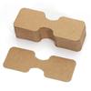 100Pcs Foldable Kraft Paper Packing Cards For Diy Hair Tie Jewelry Display Holders Handmade Necklace Bracelet Retail Price Tags