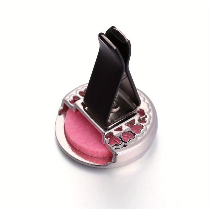 1pc Refillable Car Air Freshener Perfume Diffuser Clip, Auto Air Vent Car Interior Car Aromatherapy Diffuser With 10pcs Pads
