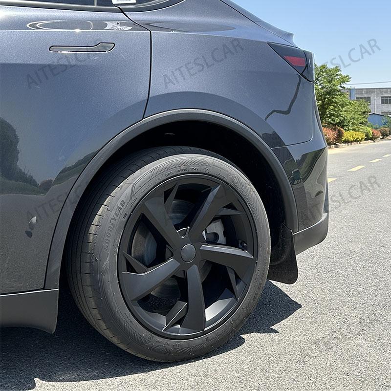 4PCS 19 Inch HubCap for Tesla Model Y Juniper 2025 Hubcap Performance Replacement 19''Crossflow Wheels Cover Full Rim Accessorie