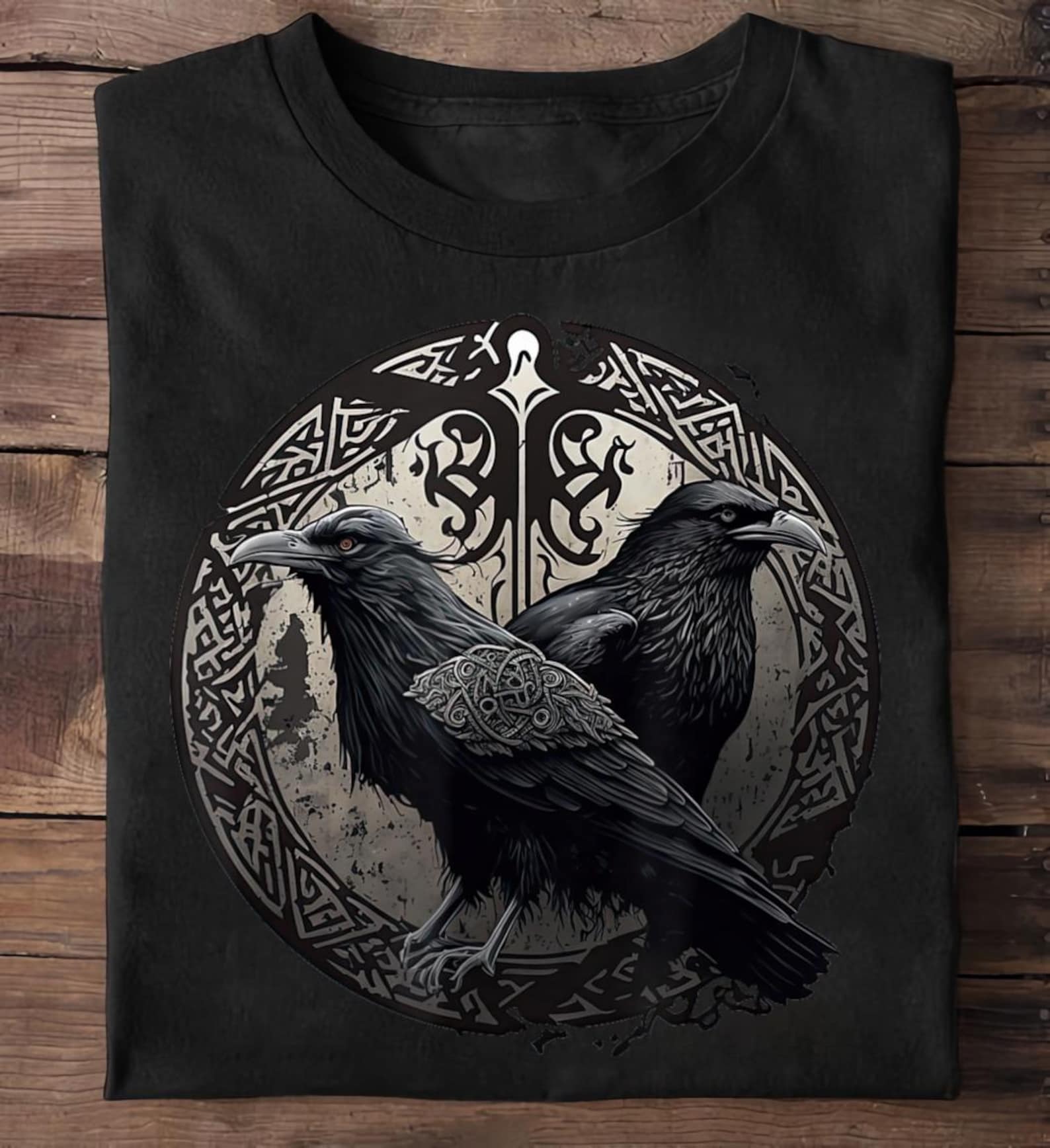 Odin Ravens Viking T-Shirt: Scandinavian Streetwear 4XL