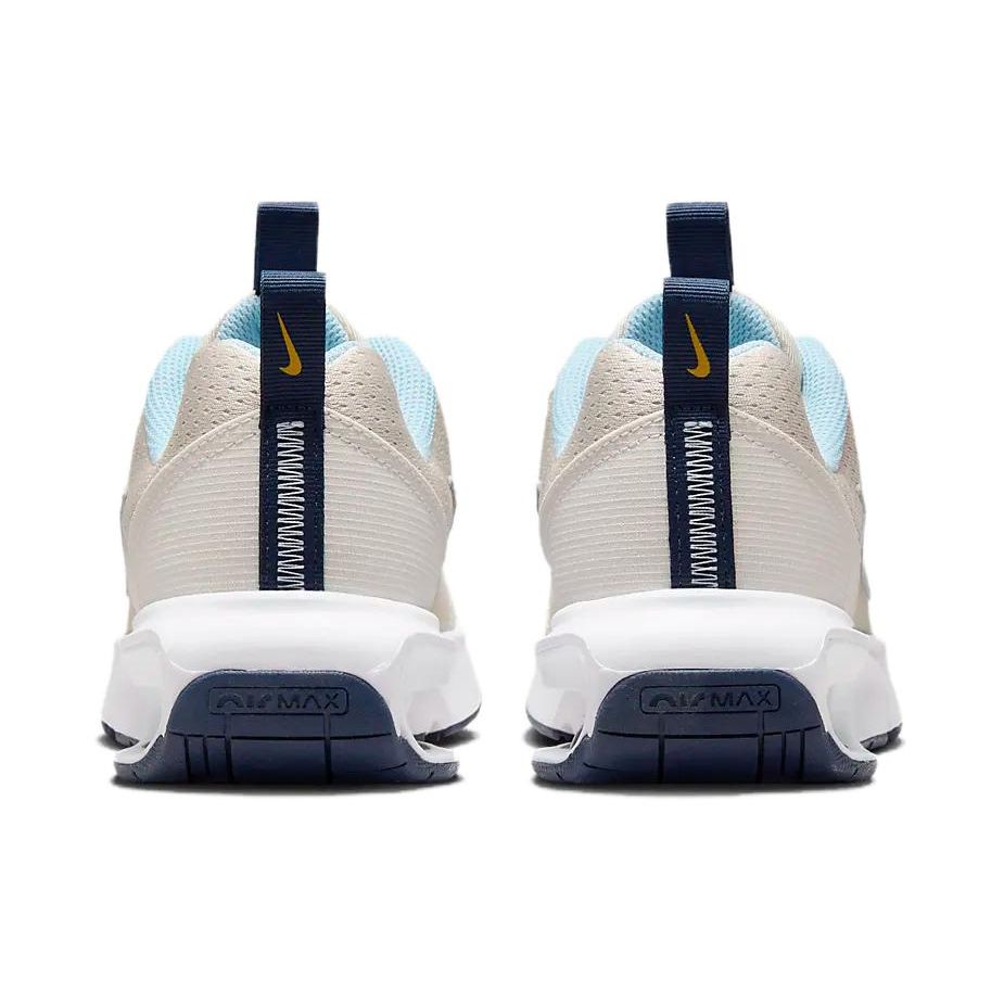 Nike אייר מקס אינטרלוק נוח רב-תכליתי בד עור סינתטי נמוך נעלי קז'ואל לילדים נעלי סניקרס לילדים צהוב לבן DH9393-104