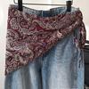 Retro Paisley Silk Scarf: Women's Spring/Summer Versatile Scarf & Waist Accessory
