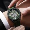 Neue Unisex Mode-Quarzuhr mit Silikonarmband & Kalender