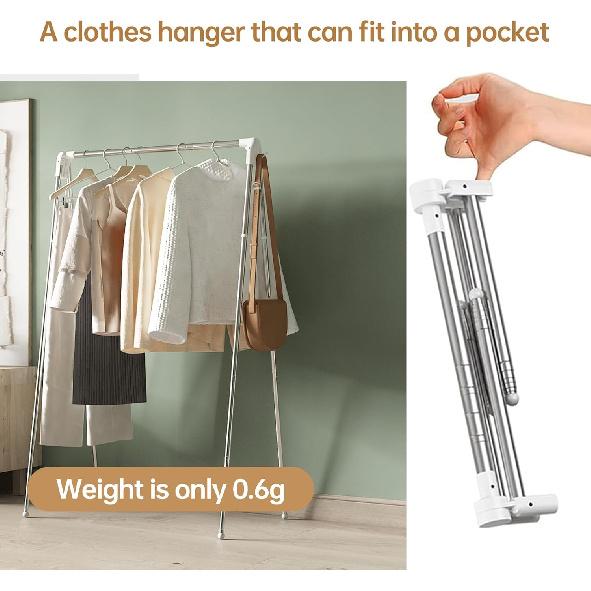 Clothes Drying Rack Foldable Stainless Steel Portable Clothes Rack Collapsible Folding Clothes Rack for Indoor Outdoor Portable Clothes Airer 9490₽