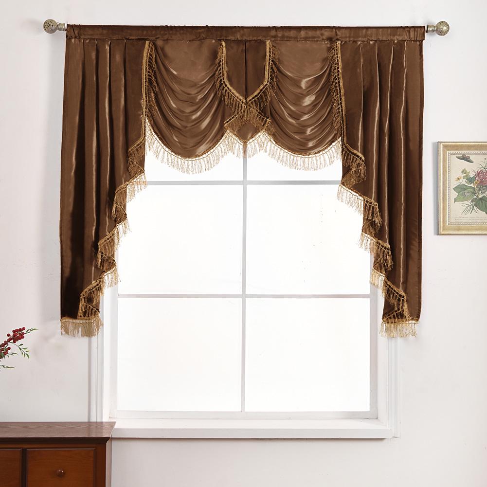 1PC NAPEARL European Luxury Tassel Decoration Solid Color Curtain Head for Living Room Bedroom Home Decor