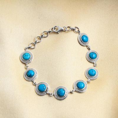 Turquoise Bracelet, 925 Sterling Silver, Handmade Jewelry, Silver Bracelet, Statement Jewelry