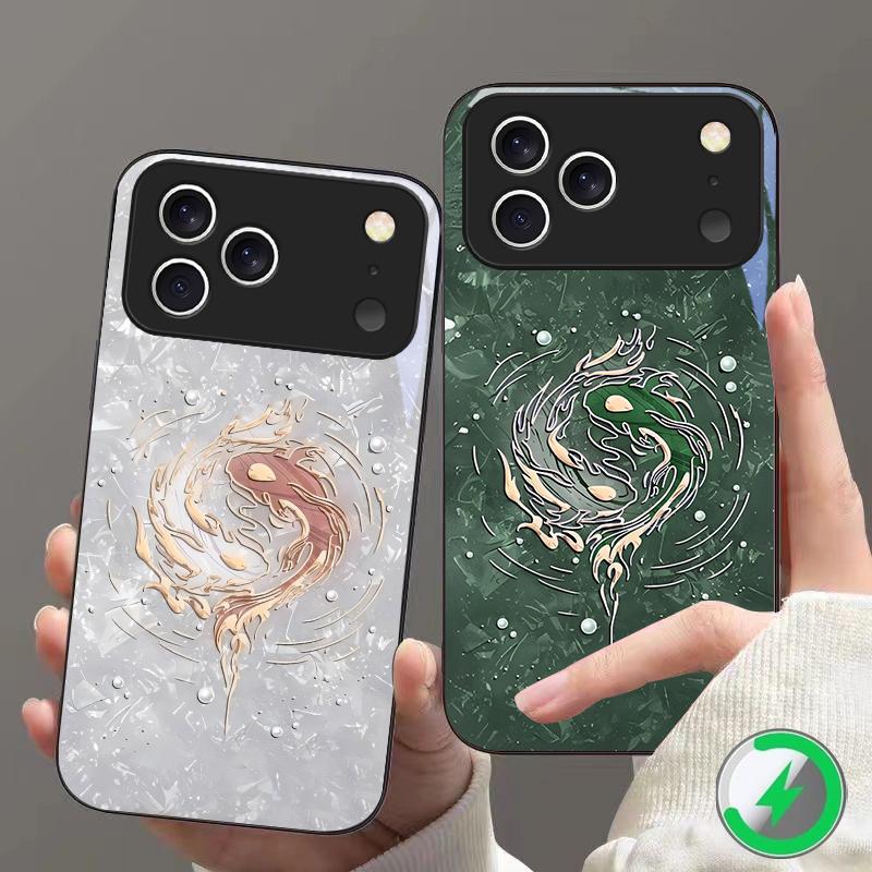 The Art of Aesthetics Suitable For iPhone 16E 17 Pro Max 15 Pro 14 13 Plus 12 Mini 11 16 Air 17Pro Magnetism Glass Phone Case