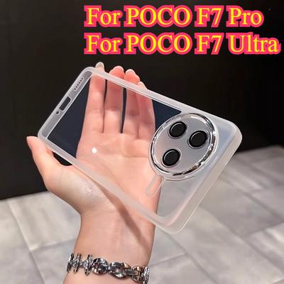 For POCO F7 Ultra F7Pro Full Lens Camera Protection Film Transparent Soft Silicone Phone Case for POCO F7ultra Shockproof Bumper