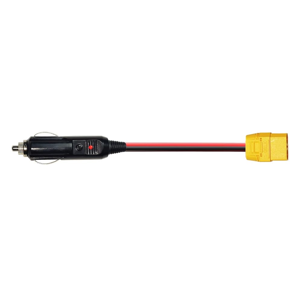 Shufearo Lighter Charger Cable XT90 Female Connector to Car Cigarette Lighter Male Plug for Solar Generator Power Station 14AWG