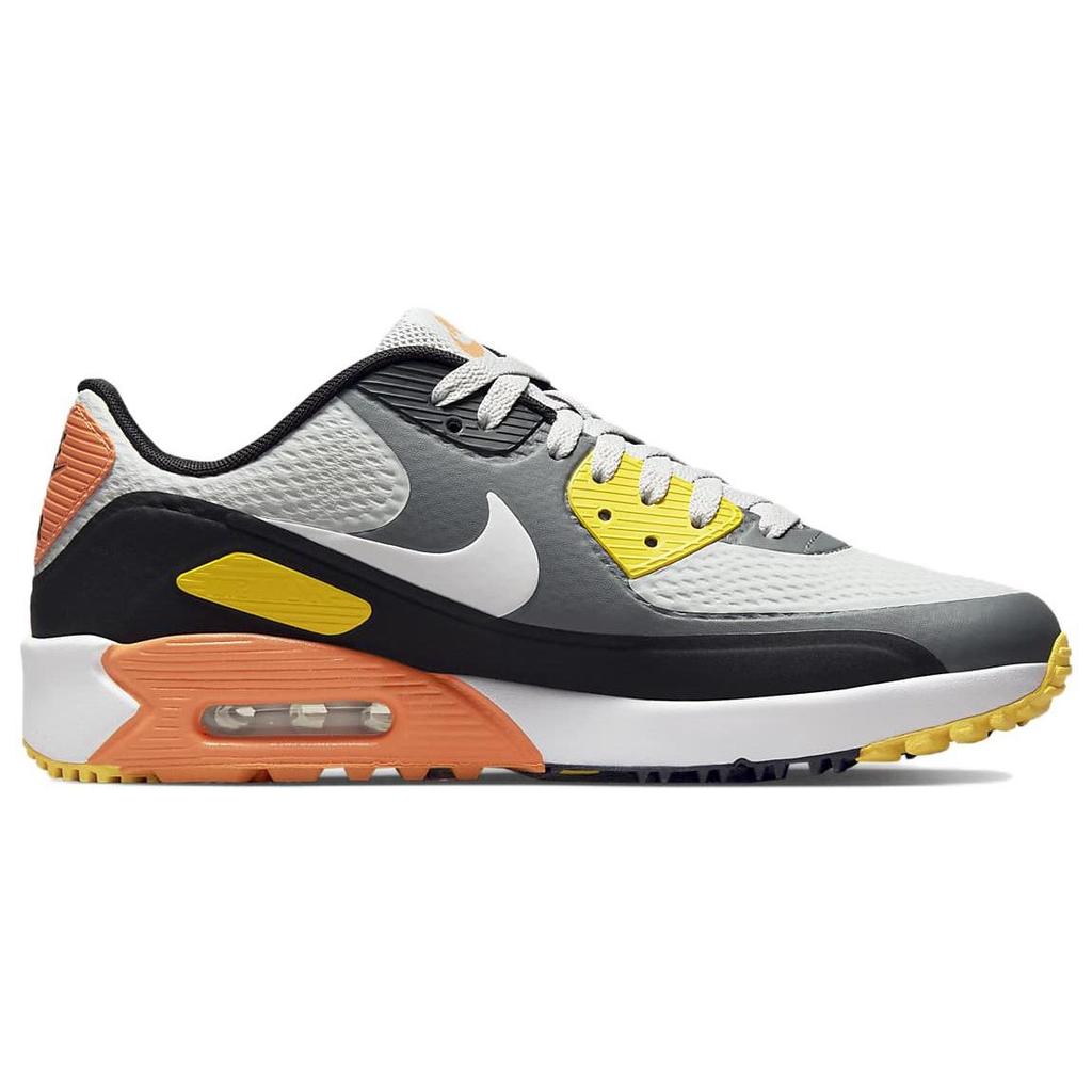 Nike Air Max 90 Golf Smoke Grey Black Orange Unisex Sneakers Grey-Fog White CU9978-012