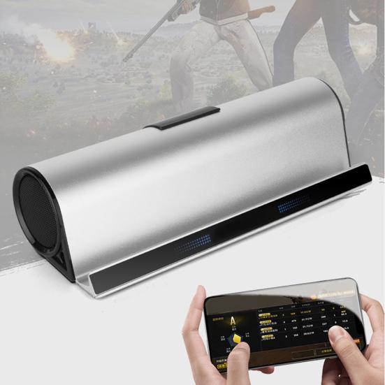 Phone Tablet Holder Bass Stereo Hifi Wireless Bluetooth-compatible Speaker USB Rechargeable