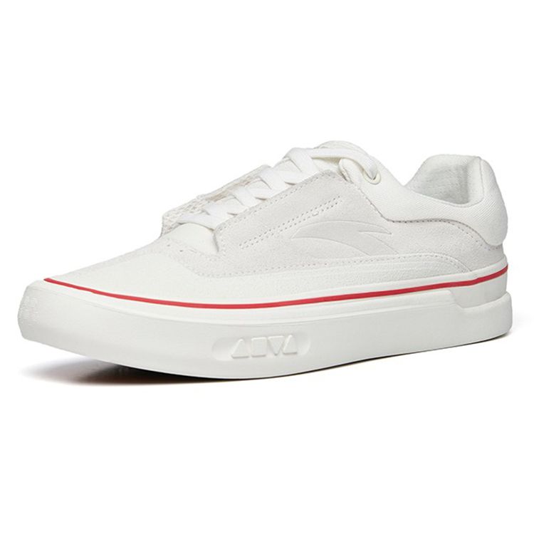 Anta Aoli CVS Durable Low-Top Skate Shoes Men Sneakers White Red 112238014-4