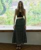 Opeundoeoseutyudio Printed Tiered Maxi Skirt Black