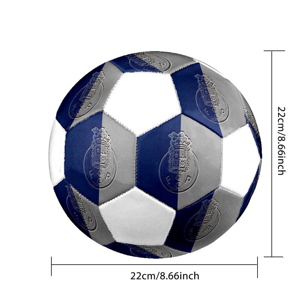 1PC FC Porto Portugal Size 5 Soccer Ball PrahaIndoor Soccer Ball Colorful All Ages Machine Stitched PVC Competition Ready Durable High-Bounce