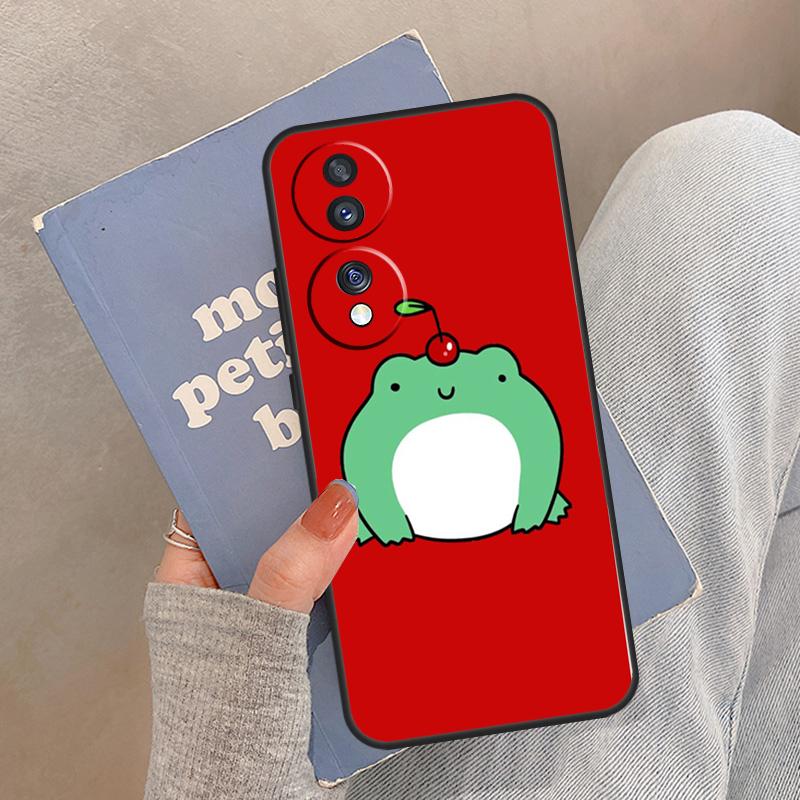 Cute Funny Frog Case For Honor Magic 8 7 6 5 Pro Cover For Honor 400 200 X9c X9b X9a X8a X8b 50 70 90 Lite