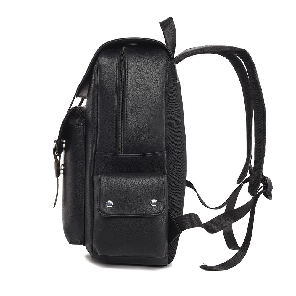 Large Capacity Men's Backpack Multi-Function PU Backpack Travel Computer Bag Women Backpack