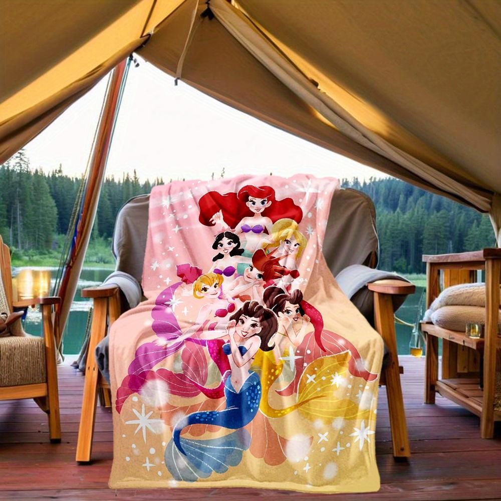 1pc, Disney Princess Cartoon Blanket,Living Room, Travel, Camping, Car Blankets
