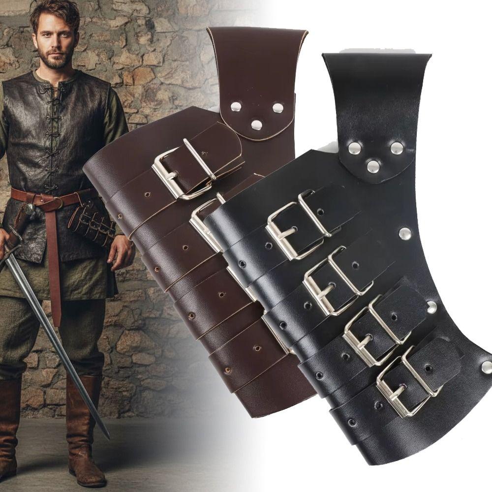 Odolný S pouzdrem na meč Středověký držák na meč PU kůže Cosplay Rytířská pochva Pouzdro na meč Řemínek na meč