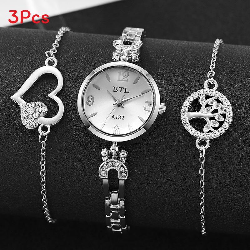 Womens Quartz Wristwatch With Jewelry Buckle For Elegant Gift And Casual Outfits
