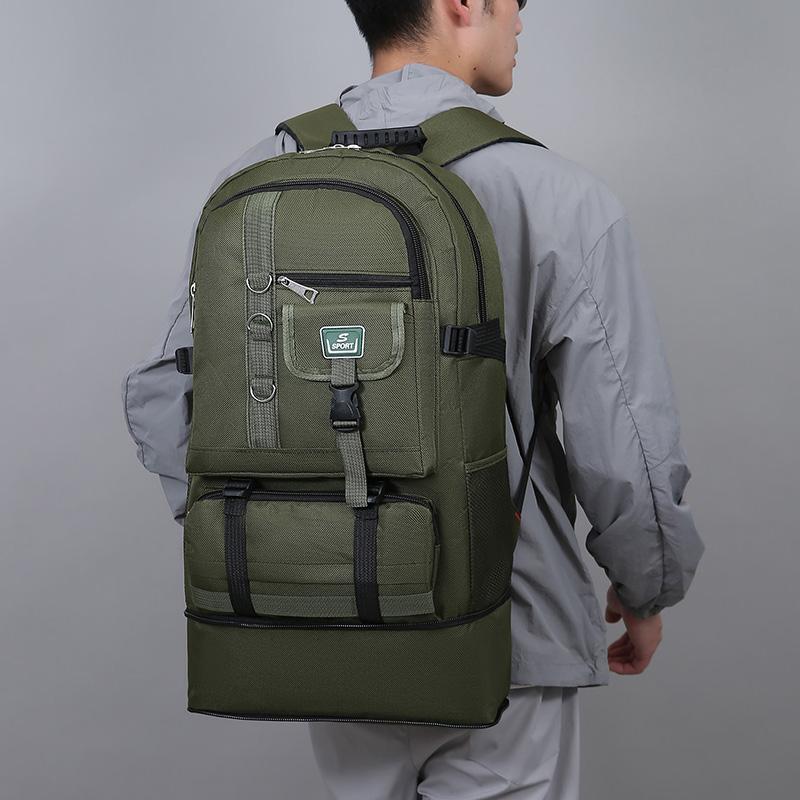 Large Capacity Backpack Men's Outdoor Sports Mountaineering Bag Lightweight Multifunctional Travel Backpack