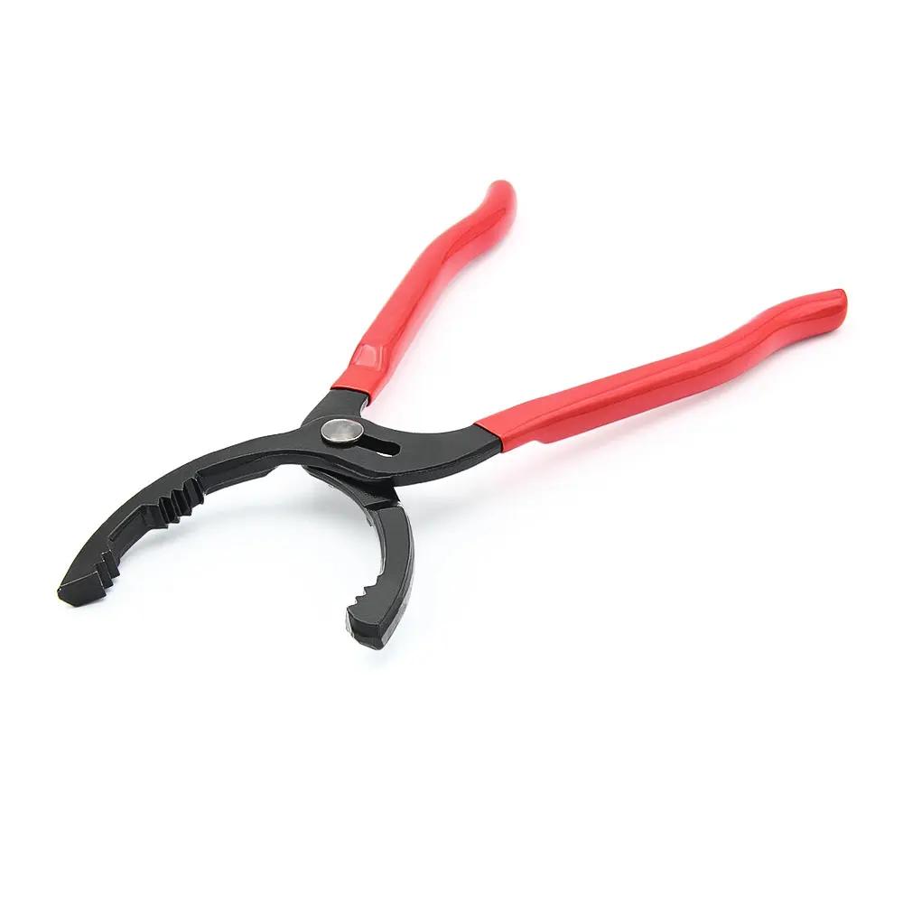 1pc 12 Inch Car Oil Filter Pliers Clamp Type Wrench Oil Filter Remove Disassembly Tool Filter Element Wrench 15 ° Bend Grip