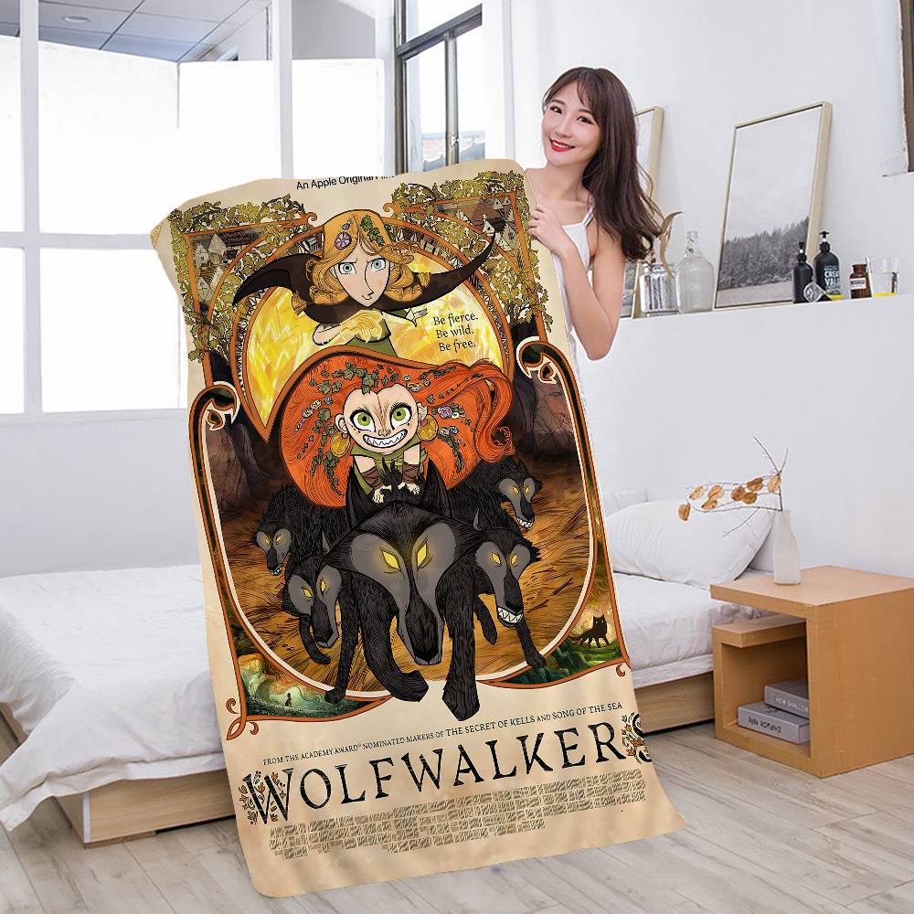 

Lreland W-Wolfwalkers Big Microfiber Beach Towels Quick Dry Towel Sand Beach Towels Pool Towel For Travel Swim Pool Yoga W30*H60(CM)