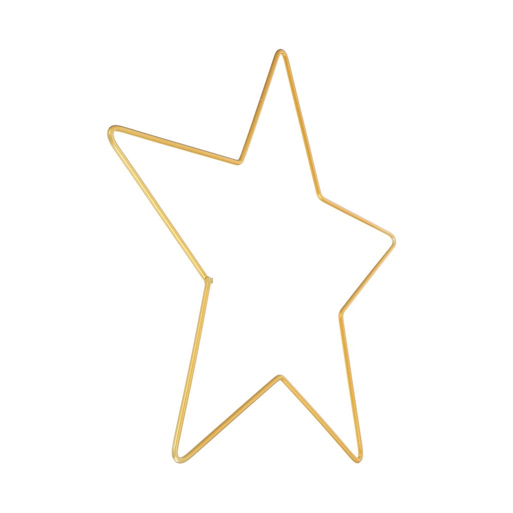 30CM Schmiedeeisen fünfzackiger Stern Weihnachtsdekorativer Weihnachtskranz Weihnachtsbaum Sternspitze Weihnachten Metall Makramee Ring