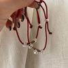 Pure Handmade Quality 925 Sterling Silver Cord Woven Circle Beads Beaded Women Bracelet Fine Jewelry