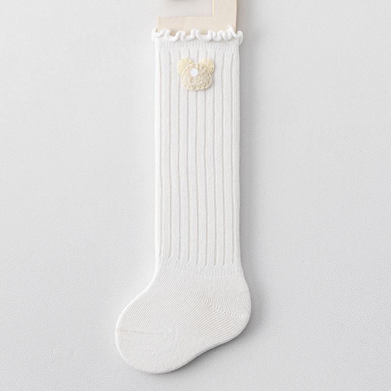 Infant & Toddler Cotton Leg Socks: Non-Binding, Long Tube, Unisex, 0-3 Years, All Seasons