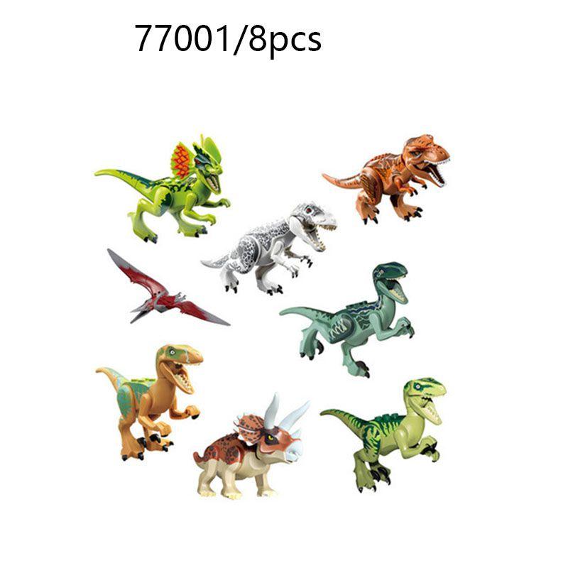 

8 шт. Парк Динозавров Строительные Блоки Фигурка Детские Игрушки Подарочный Набор Set2-8PCS