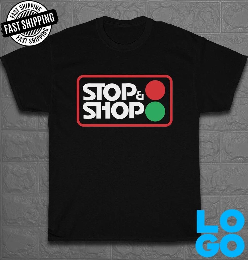 New Stop & Shop Logo Men's Funny T-Shirt Made In USA Size S To 5XL