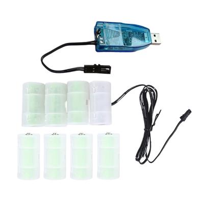 Universelles 1m USB zu 1,5V 3V 4,5V 6V 12V 24V LR14 C Größe Dummy-Batterie Stromkabel für Radio LED-Licht Ventilator Spielzeug und mehr