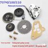 JH70/90/100 Motorcycle Tricycle Frame & Timing Wheel Tensioner with Oil Pump