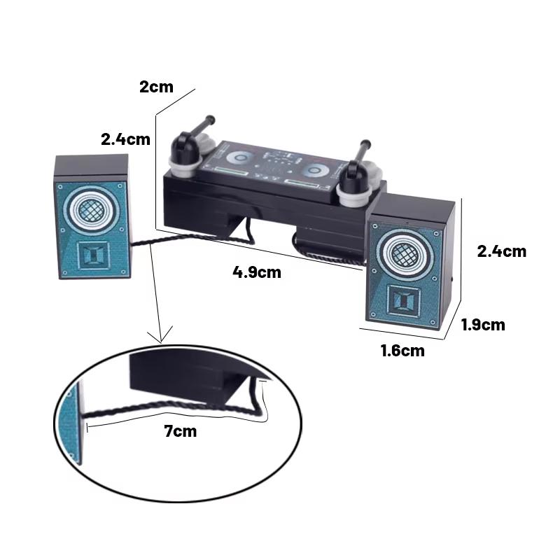 Accesorii Imprimate Oras Blocuri de Constructie Controller Calculator Monitor Tastatura Tablou de Bord Telefon Mobil Radio Mini Caramizi Jucarii pentru Copii