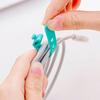 4Pcs/Set Wire Organizer Durable Cute Snap Silicone Creative Earphone Cord Winder for Charger Cable