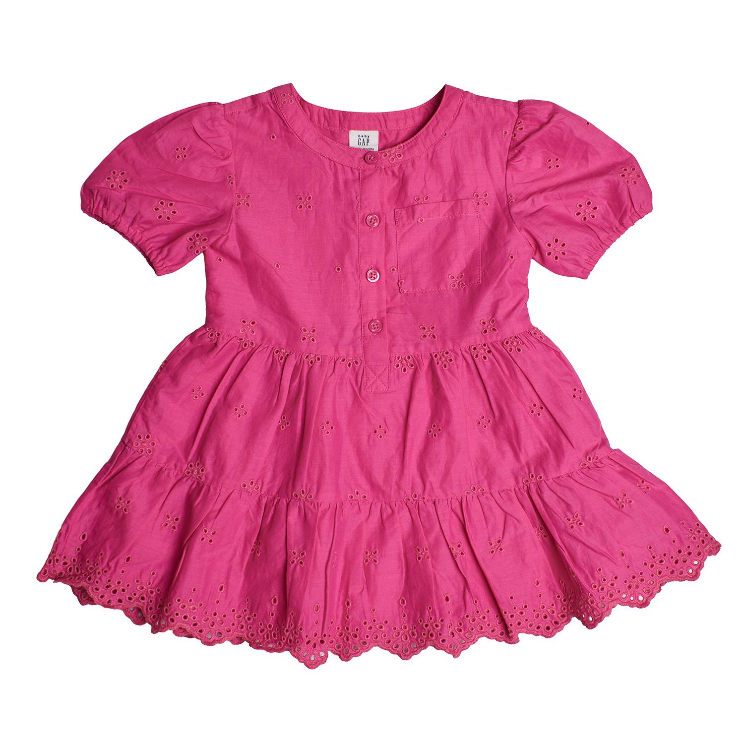 

Платье с коротким рукавом и вышивкой 602088 для девочки 18/24 MESES фиолетовый