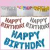 Vibrant Gold Happy Birthday Balloon Banner For Eye-catching Celebration Decor