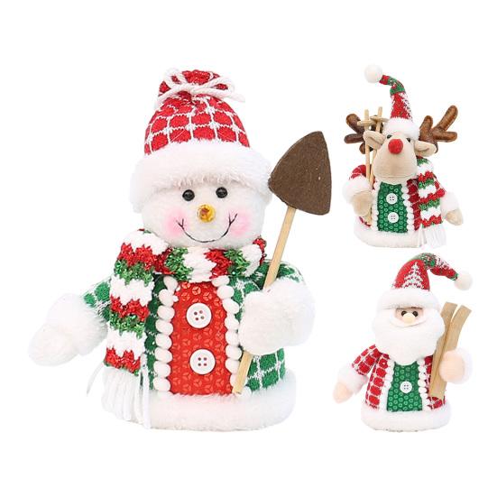 Christmas Decorations Reindeer Snowman Ornament Cartoon Festive Hanging Decor for Home Party Tree Indoor