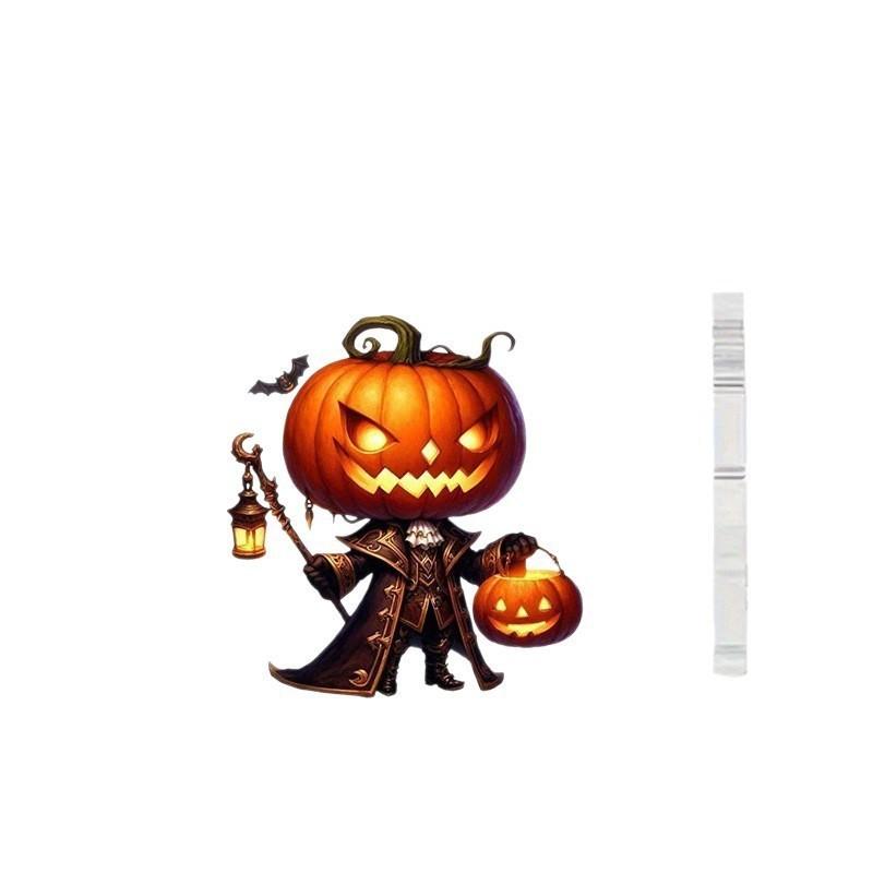 Halloween Themed Cartoon Pumpkin Pattern Women Acrylic Earrings For Casual Fashion Adults