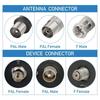 75Ohm Fm Telescopic Antennas Amplified Dab Fm High Gain With 3 Adapters For Home Radio Use