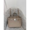 Togo primo strato pelle di mucca borsa platino motivo litchi fibbia argentata borsa a mano serratura di alta gamma borsa a tracolla messenger in pelle da donna