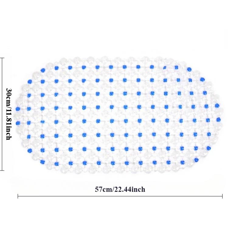 PVC Anti-skid Bath Mats Soft  Shower Mat Massage Mat with Suction Cup Non-slip Bathtu Bath Mat Bathroom Accessories Hot