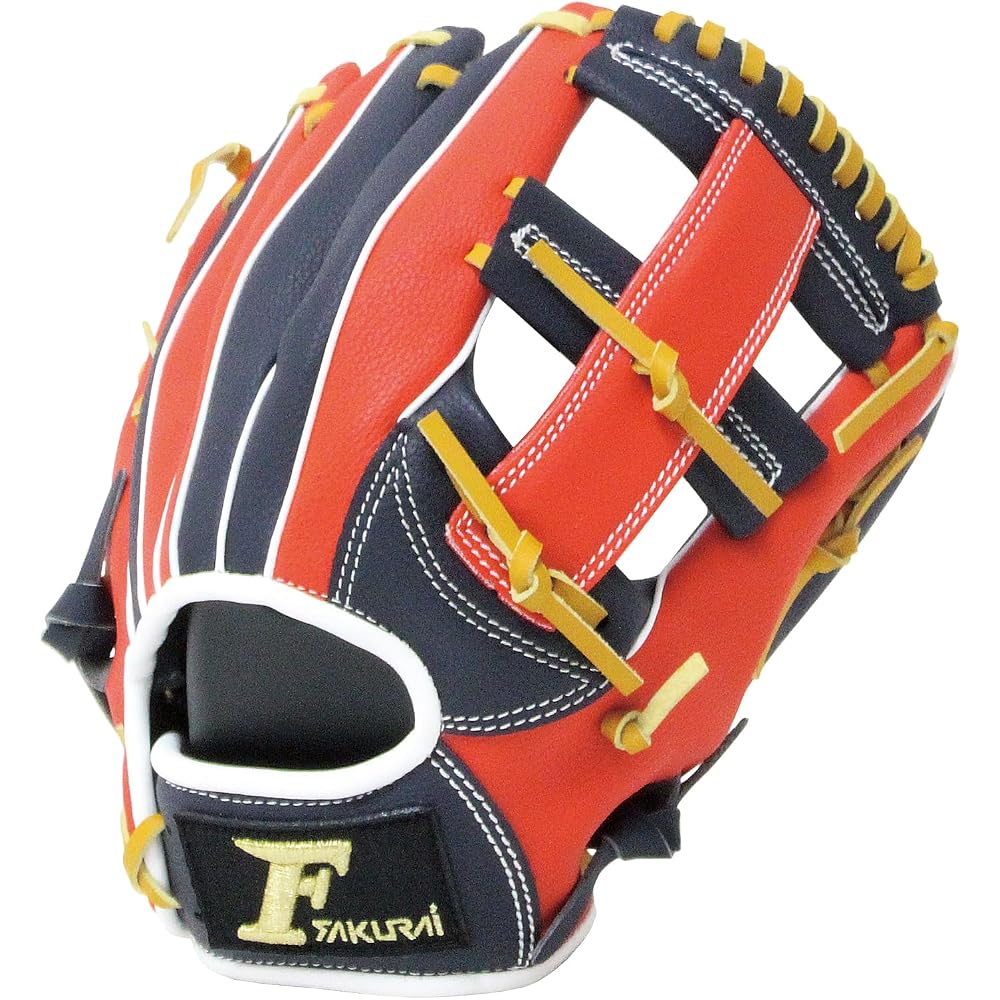 Sakurai Falcon Baseball All-Rounder Glove Size S Navy Red