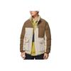 Li-Ning Sports Trend Series Logo Embroidery Concealed Zipper Thick Down Jacket Men Outerwear Brown AYMS061-6