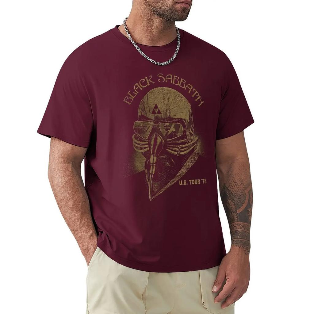 Black Sabbathe Rock Band Short Sleeve US Tour T Shirt Men Women Cotton Summer Brand Tee Top Gift Streetwear Fashion High Quality