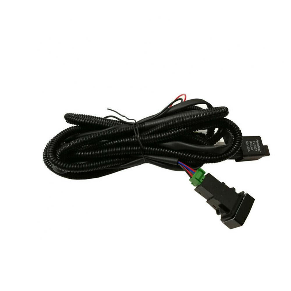 40A Car Fog Lamp Wiring Harness Socket Wire LED Indicator Switch Relay For Fog Led Light Accessories