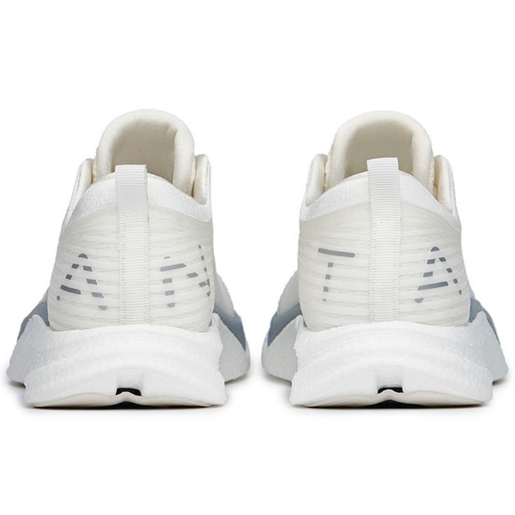New ANTA Four Generations Of Hydrogen Running Shoes Women's Low top Ivory White/Silver 122225541-5
