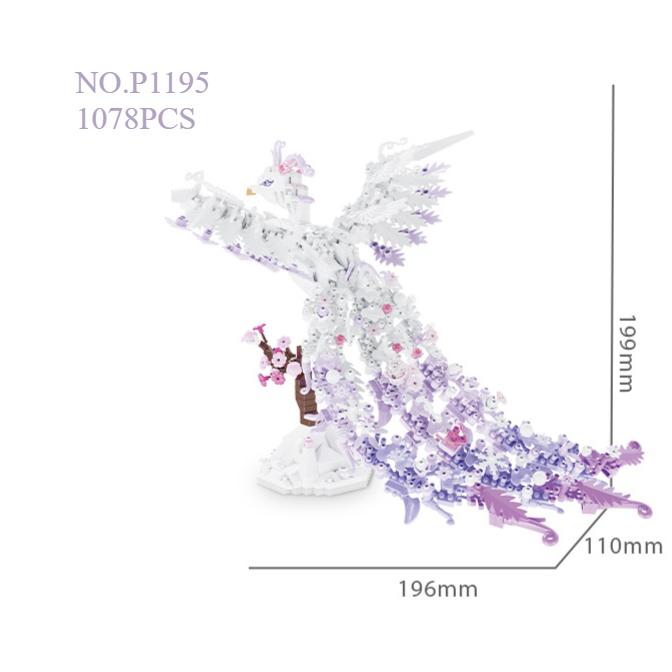 Chinese Style/Phoenix/Peacock Mascot Building Blocks Home Decoration Toys Children'S Gifts